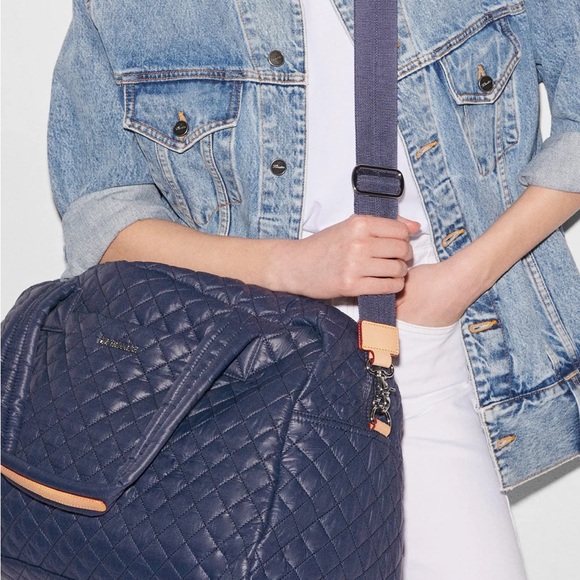 MZ Wallace Quilted Travel Bag in Navy - Picture 3 of 5